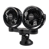 Avtomobilski ventilator z dvema 4-palčnima ventilatorjema in priseskom