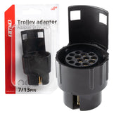 Adapter za prikolico s 7-polnim vtikačem in 13-polno vtičnico
