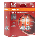 Osram H7 NIGHT BREAKER SILVER halogenski žarnici, 2 kosa.