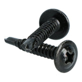 Carpoint samorezni vijaki, črni, Ø 4 mm, 25 mm, 100 kosov