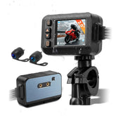 Motociklistična dash kamera 2” s sprednjo in zadnjo kamero 1080P – kompaktna varnostna rešitev za motorje.