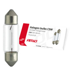 10 halogenskih žarnic C5W 36 mm za 24V in 5W