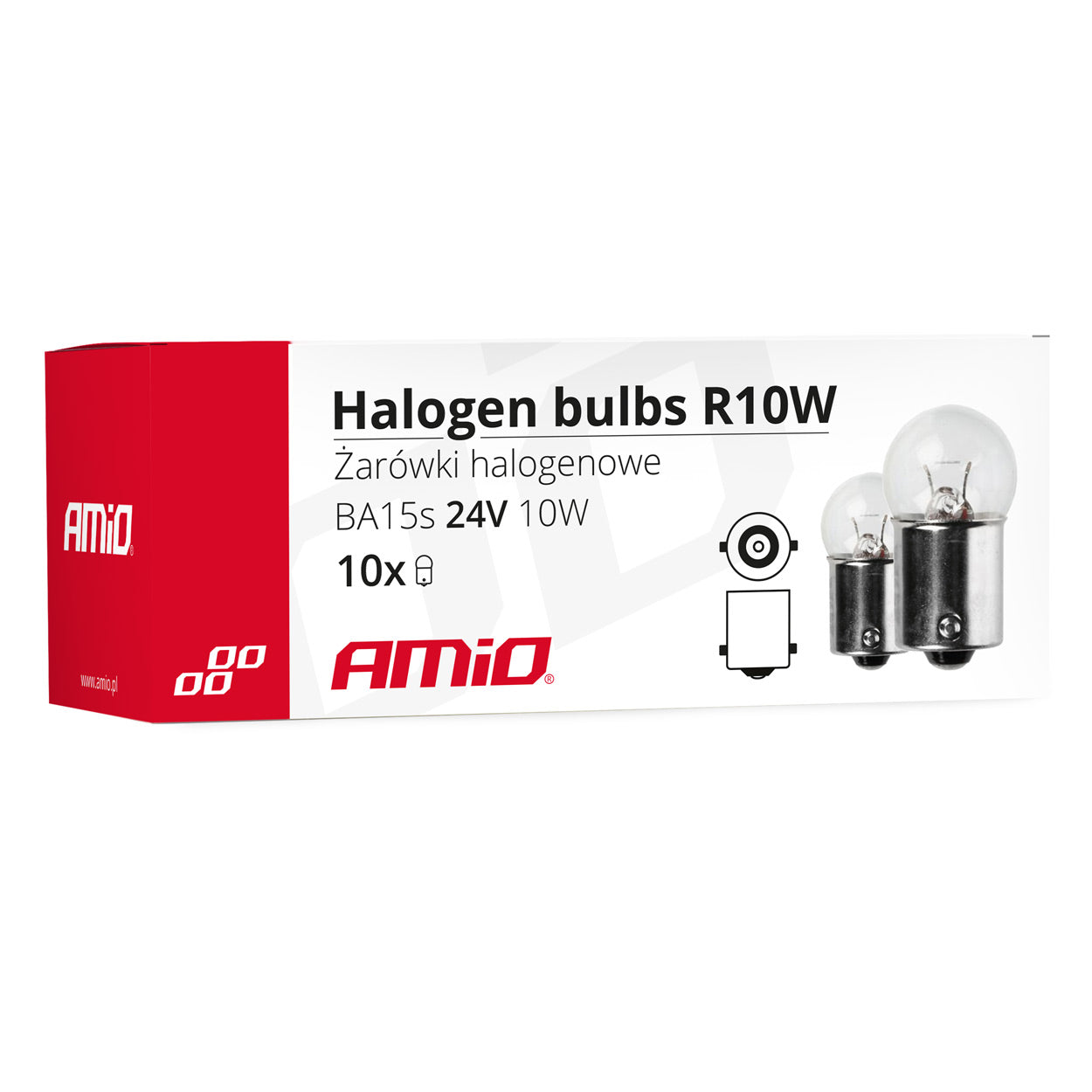 Halogenska žarnica R10W z grlom BA15s