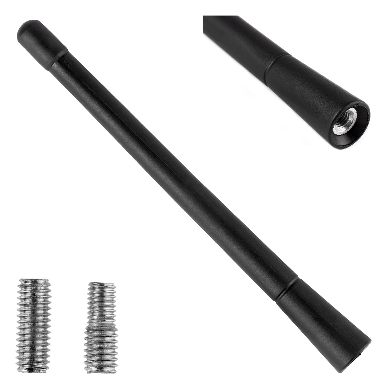 Bilantenne på 18 cm med to adaptere til VW Group