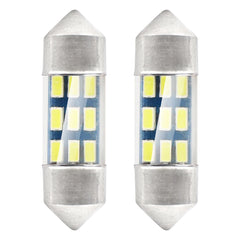Bela LED-festoon žarnica z 9 diodami SMD 3014