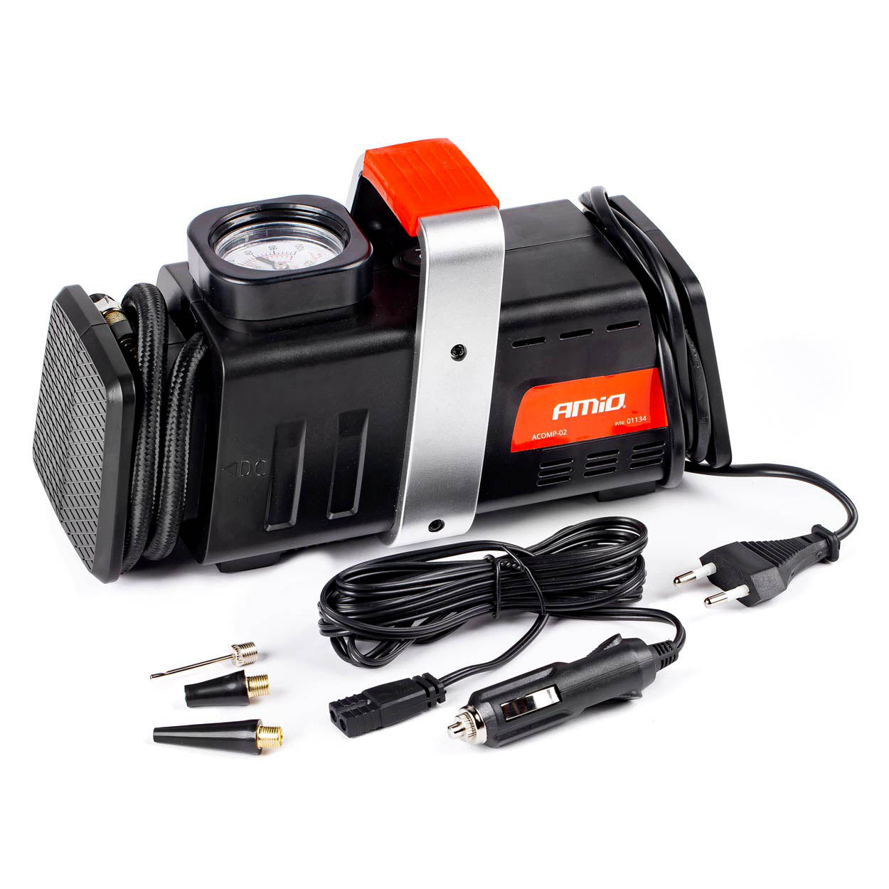12 V/230 V avtomobilski kompresor z manometrom