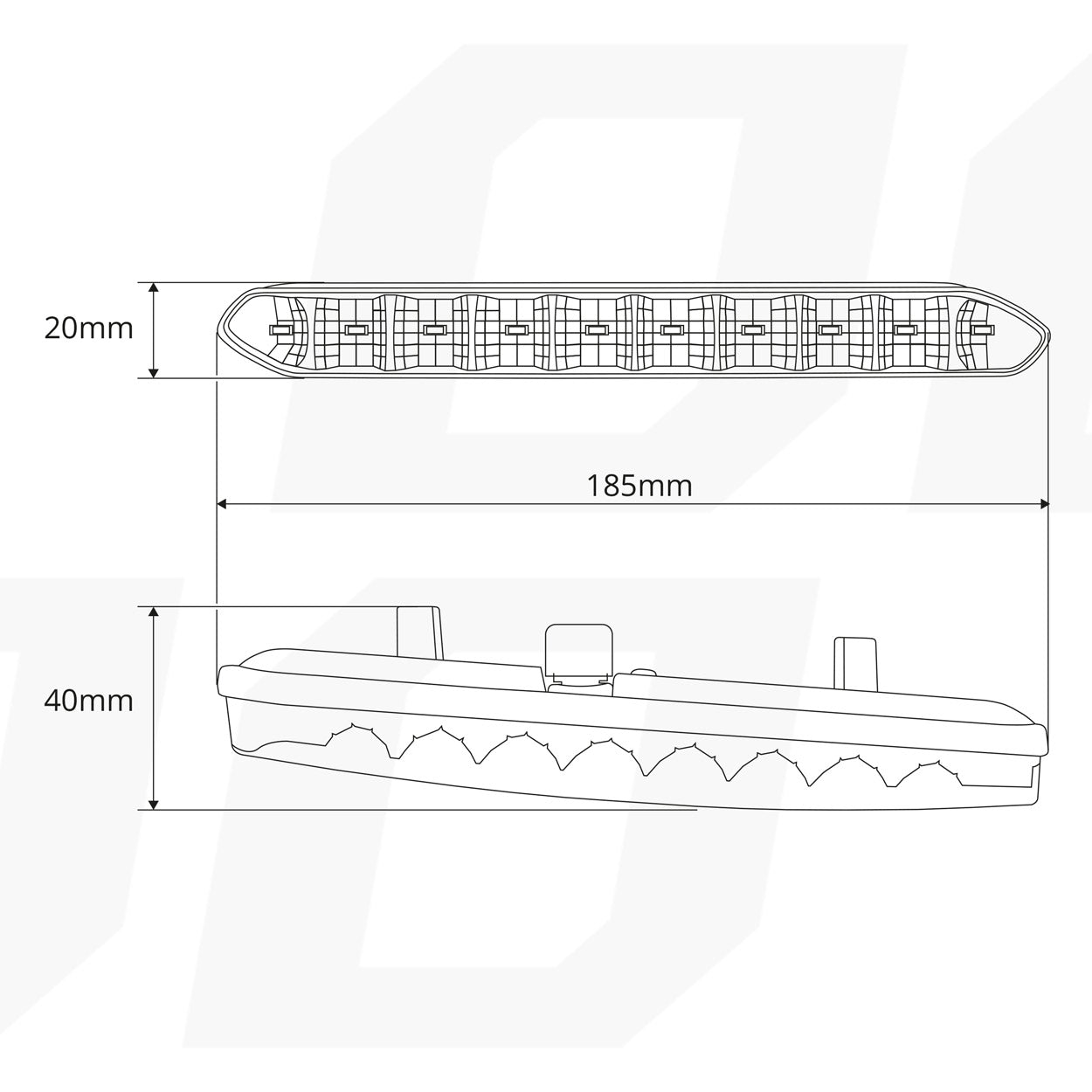 Dnevne luči DRL 810 z LED nizom