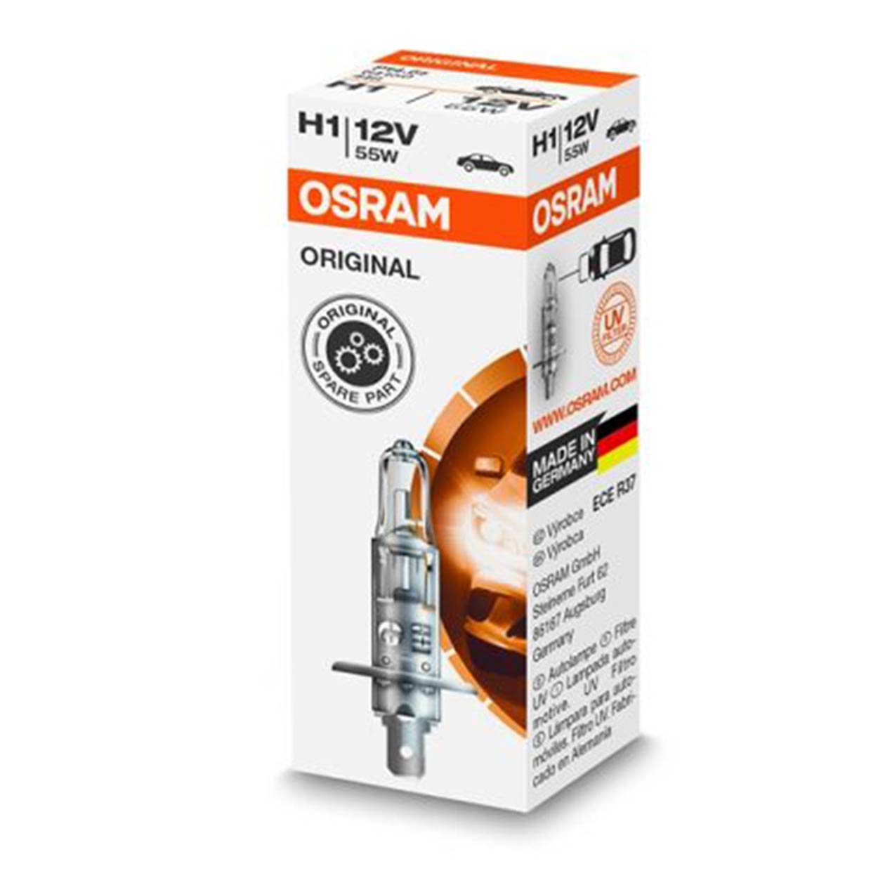 Osram H1 halogenska žarnica 12 V 55 W s podnožjem P14,5s