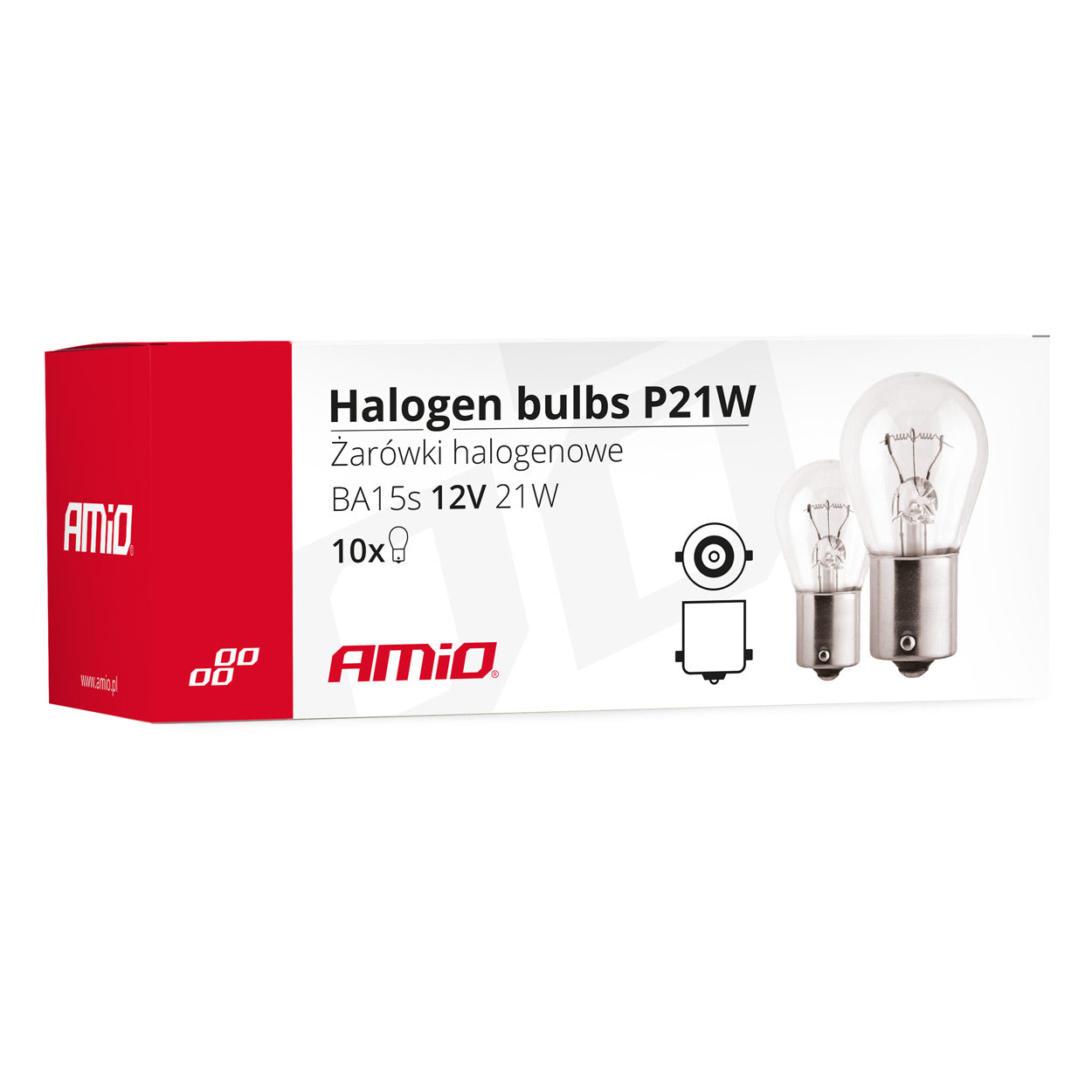 Paket 10 halogenskih žarnic P21W