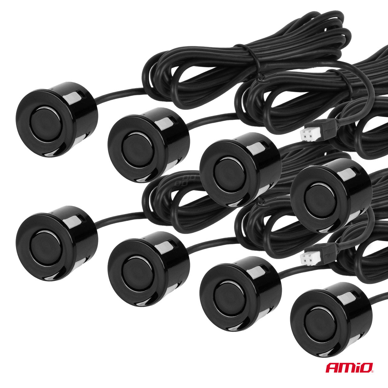 Črni 22 mm parkirni senzorji z dodatno opremo