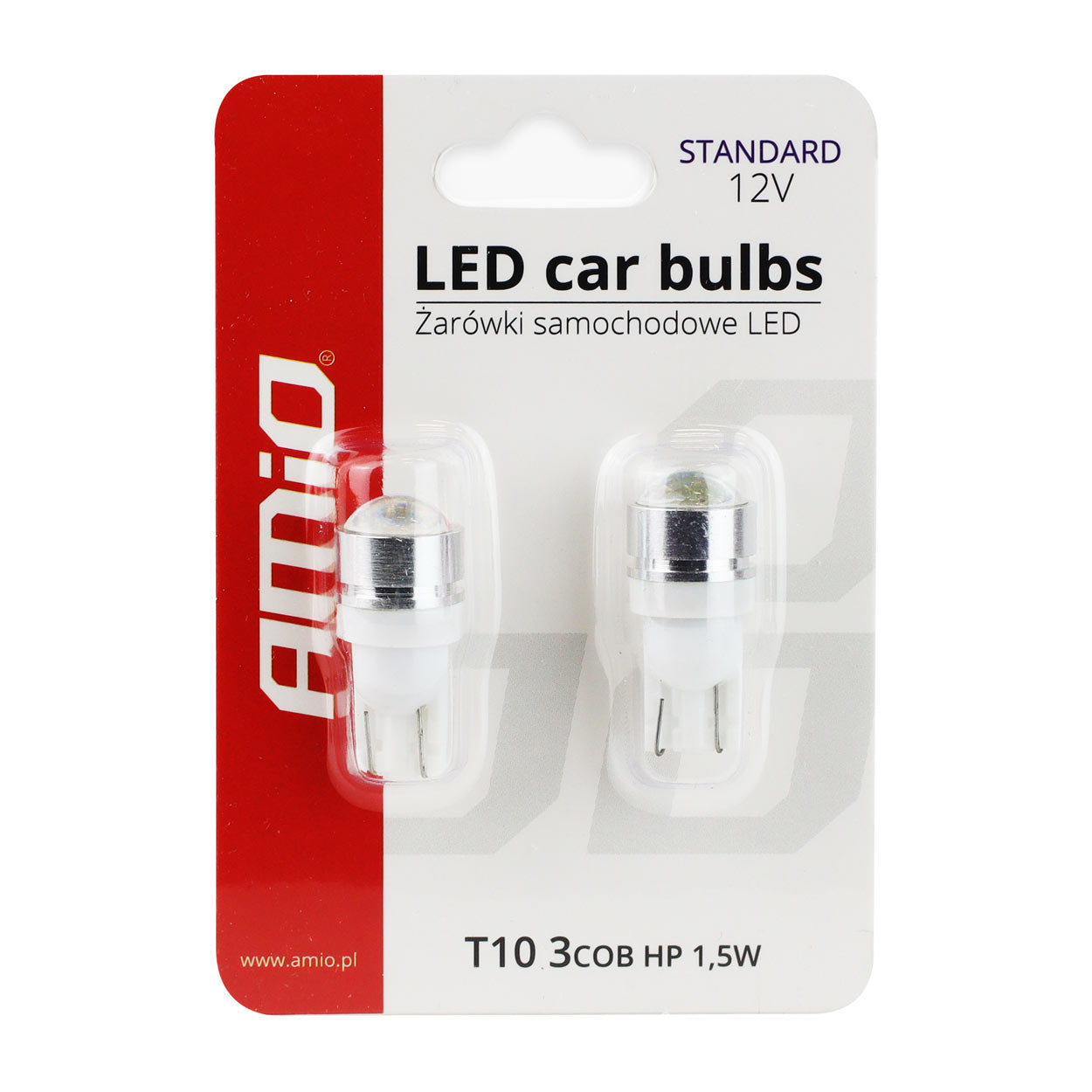 T10 W5W LED žarnica z lečo