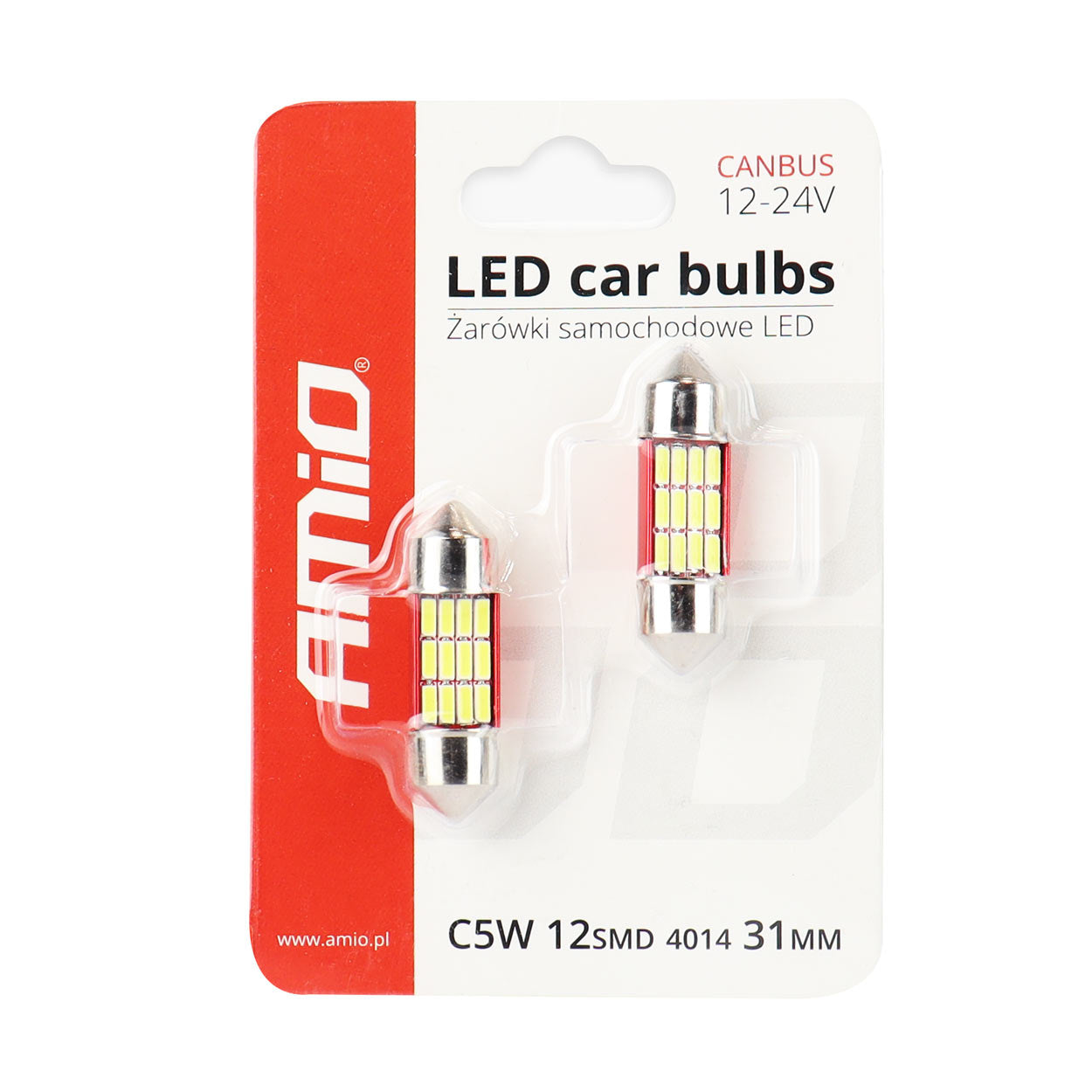 LED CANBUS cevasta žarnica za 12/24 V