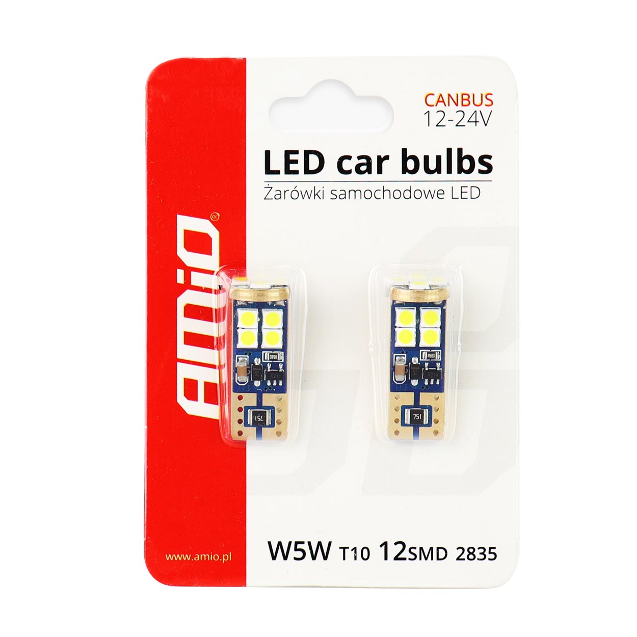 LED žarnica T10e W5W z belo svetlobo