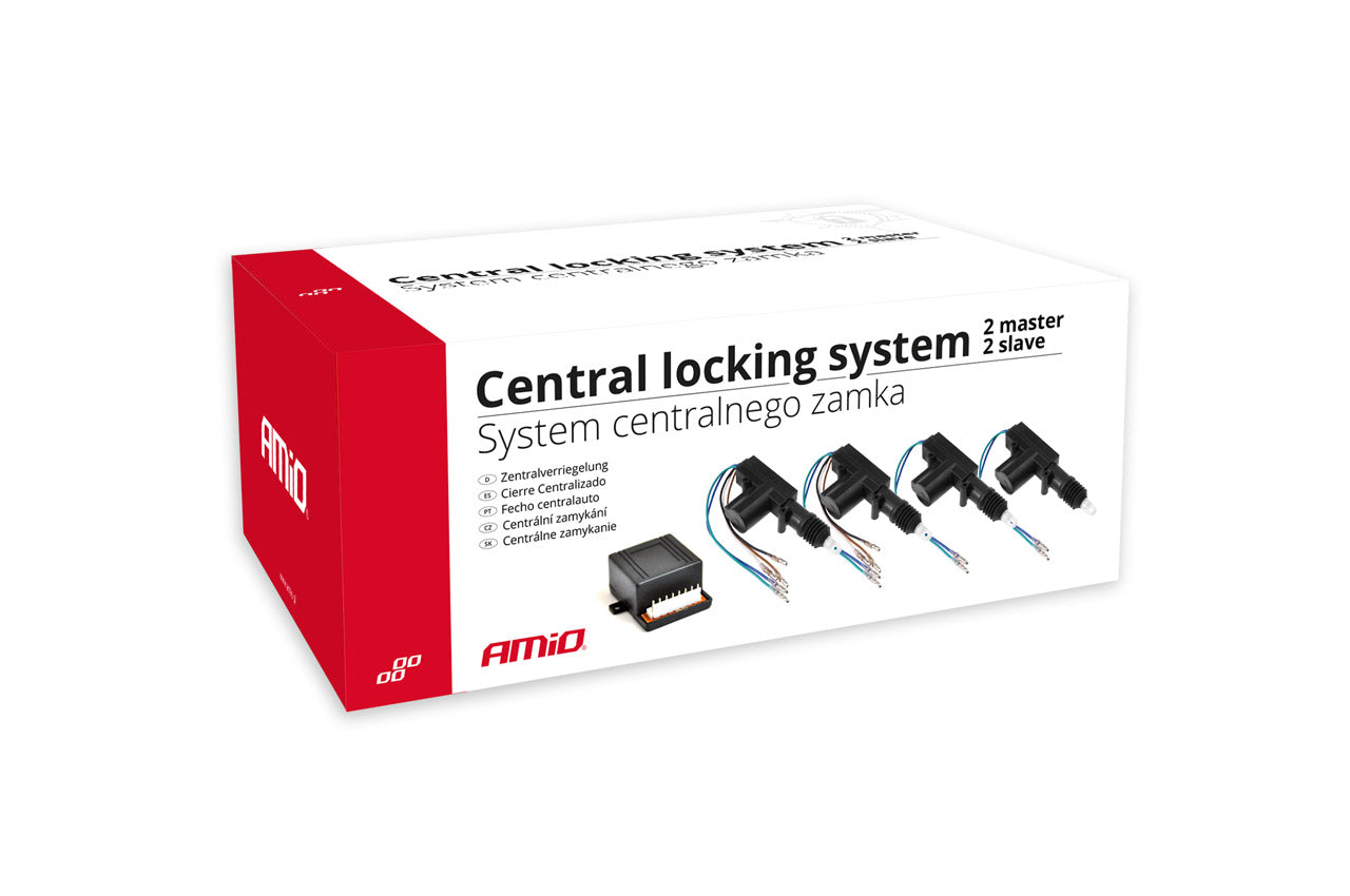 Komplet z glavnimi in pomožnimi aktuatorji za sistem centralnega zaklepanja