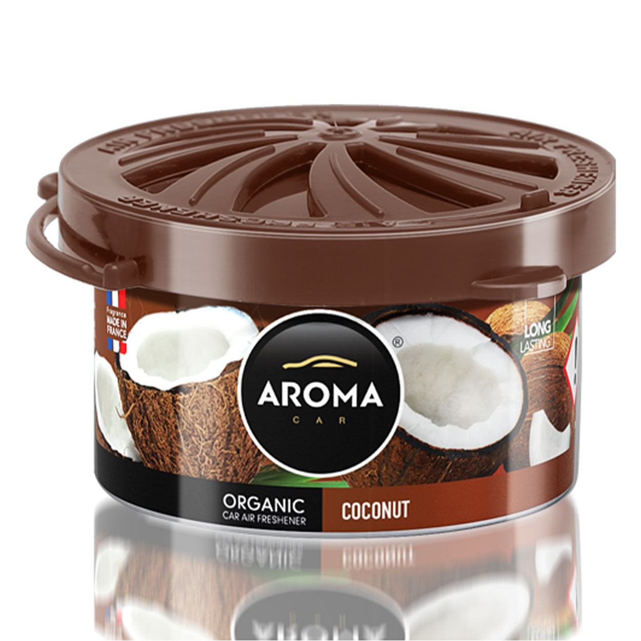 Aroma Car Organic Coconut osvežilec zraka za avto v aluminijasti dozi