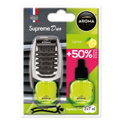 Aroma Car Supreme Duo Lemon osvežilec zraka za avto za prezračevalno režo