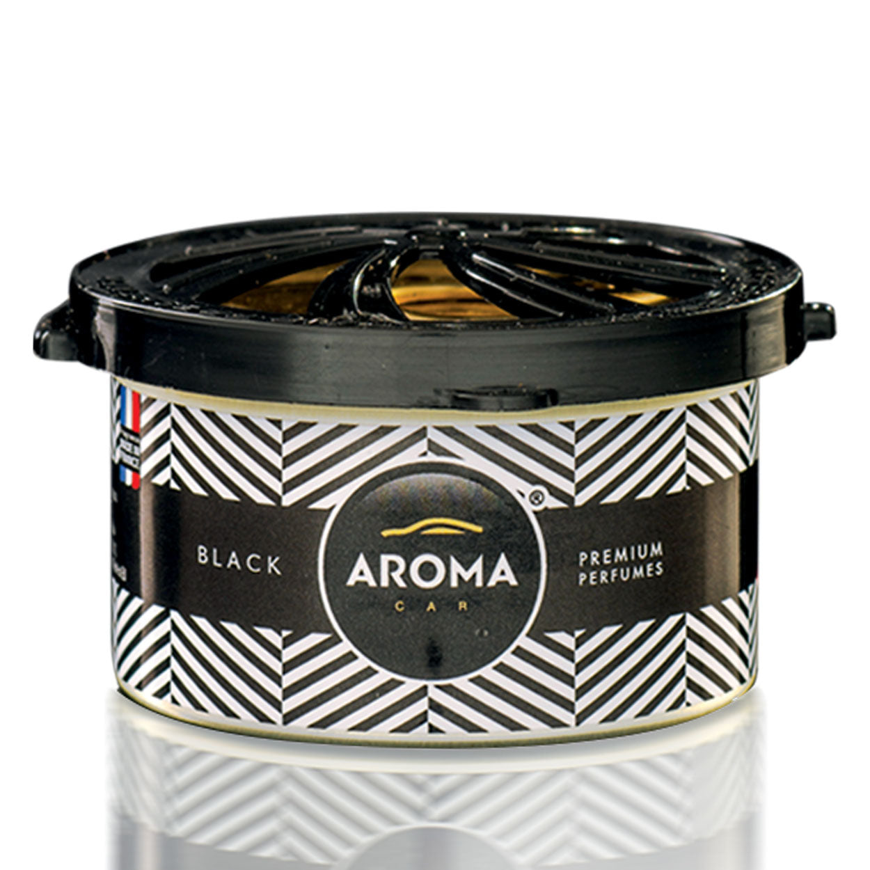 Aroma Car Prestige Organic Black osvežilec zraka za avto v črni dozi