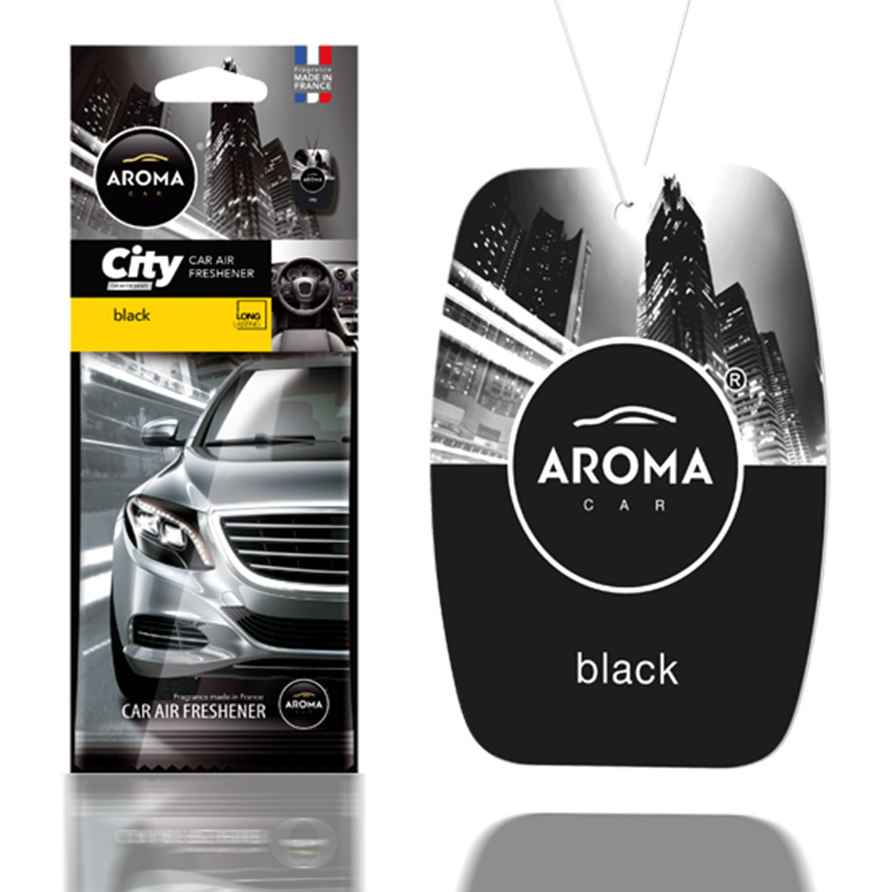 Aroma Car City Card Black osvežilec zraka za avto