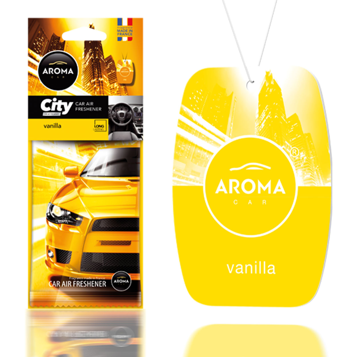 Aroma Car City Card osvežilec zraka za avto z vonjem vanilje