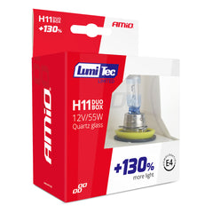 H11 halogenpærer LumiTec Limited med sokkel