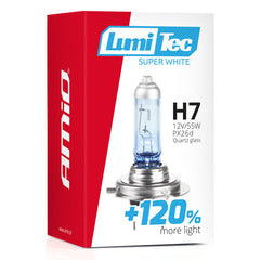H7 halogenpære LumiTec i emballage
