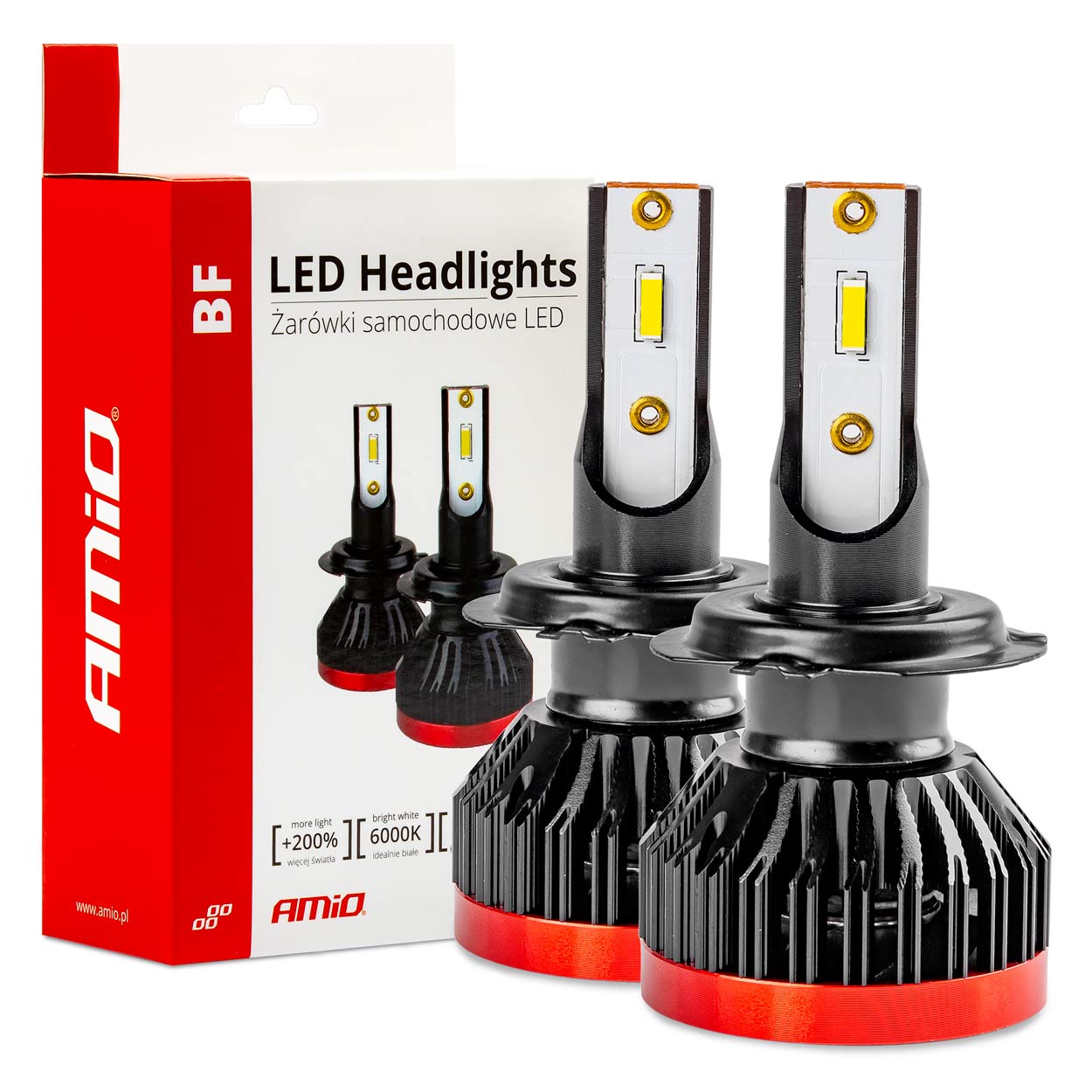 LED-forlygtepærer H7 BF med 6000K lysfarve