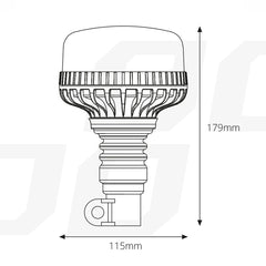 LED opozorilna luč za napetost 12-24 V