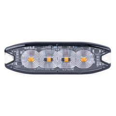 LED advarselslampe med 4 LED set forfra
