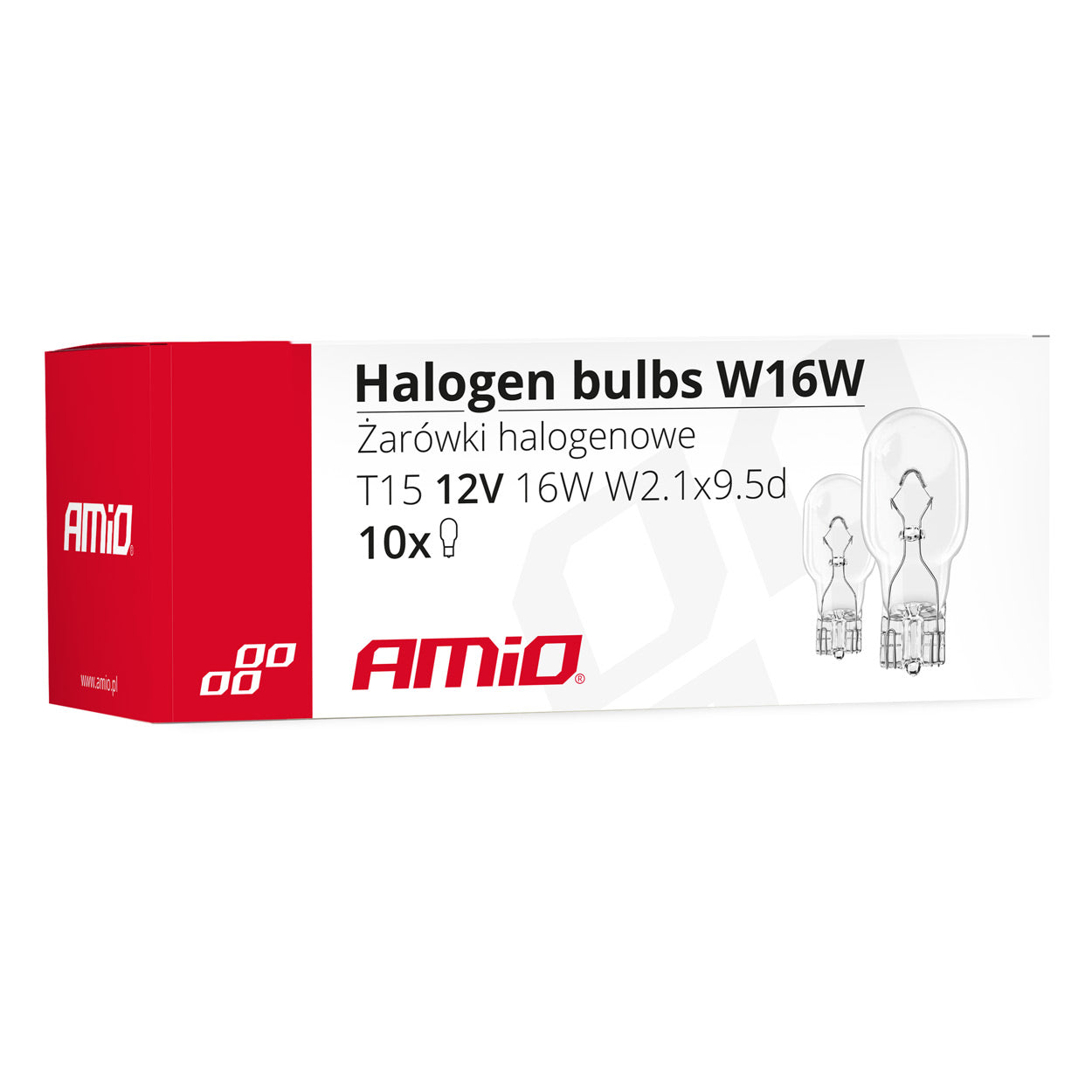 Paket 10 halogenskih žarnic W16W T15
