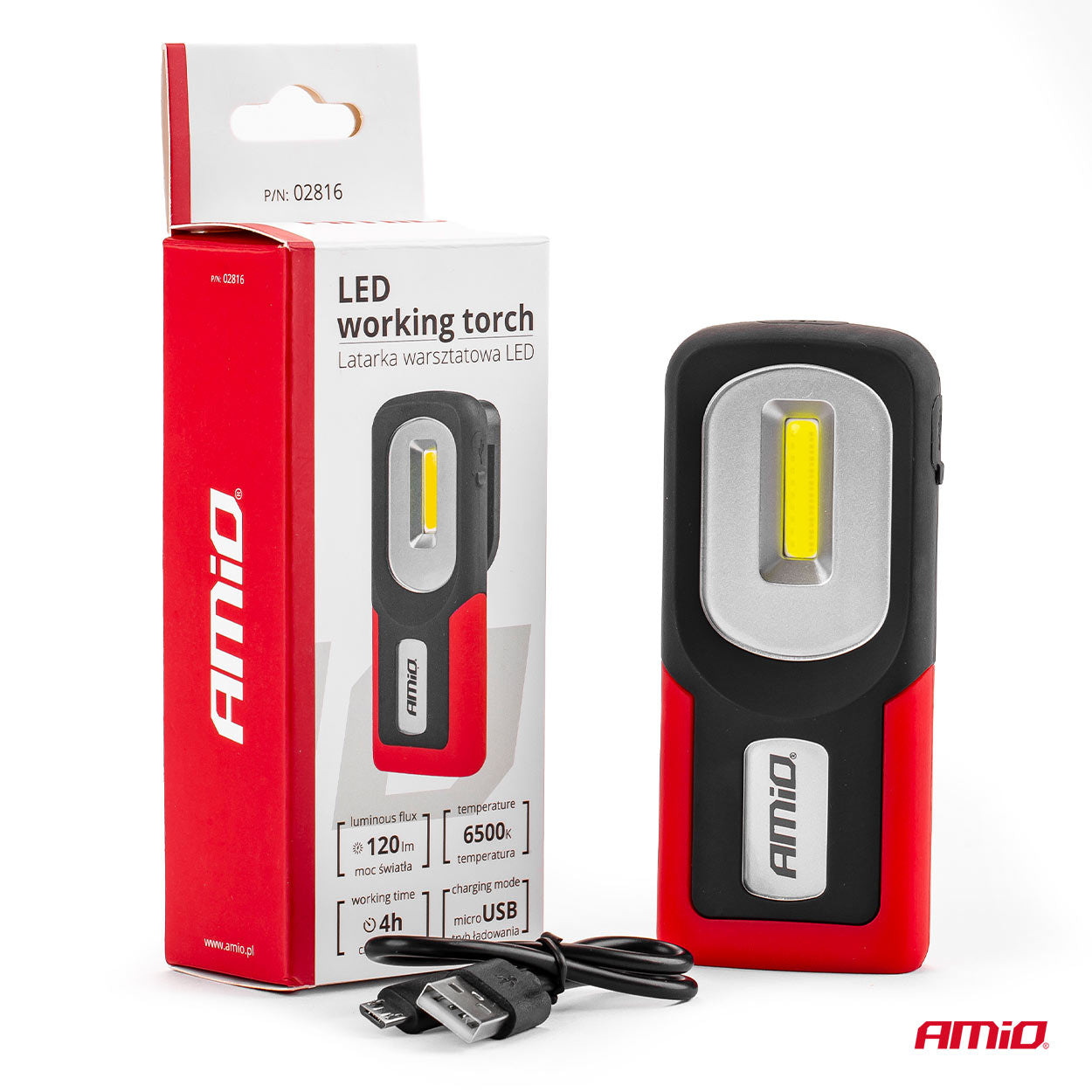LED-arbejdslampe WT06 placeret til arbejdslys
