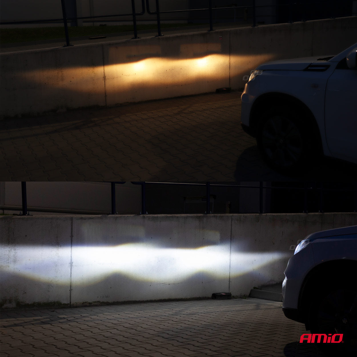 H1 COB LED-forlygte i nærbillede