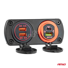 USB-oplader til installation i køretøjer