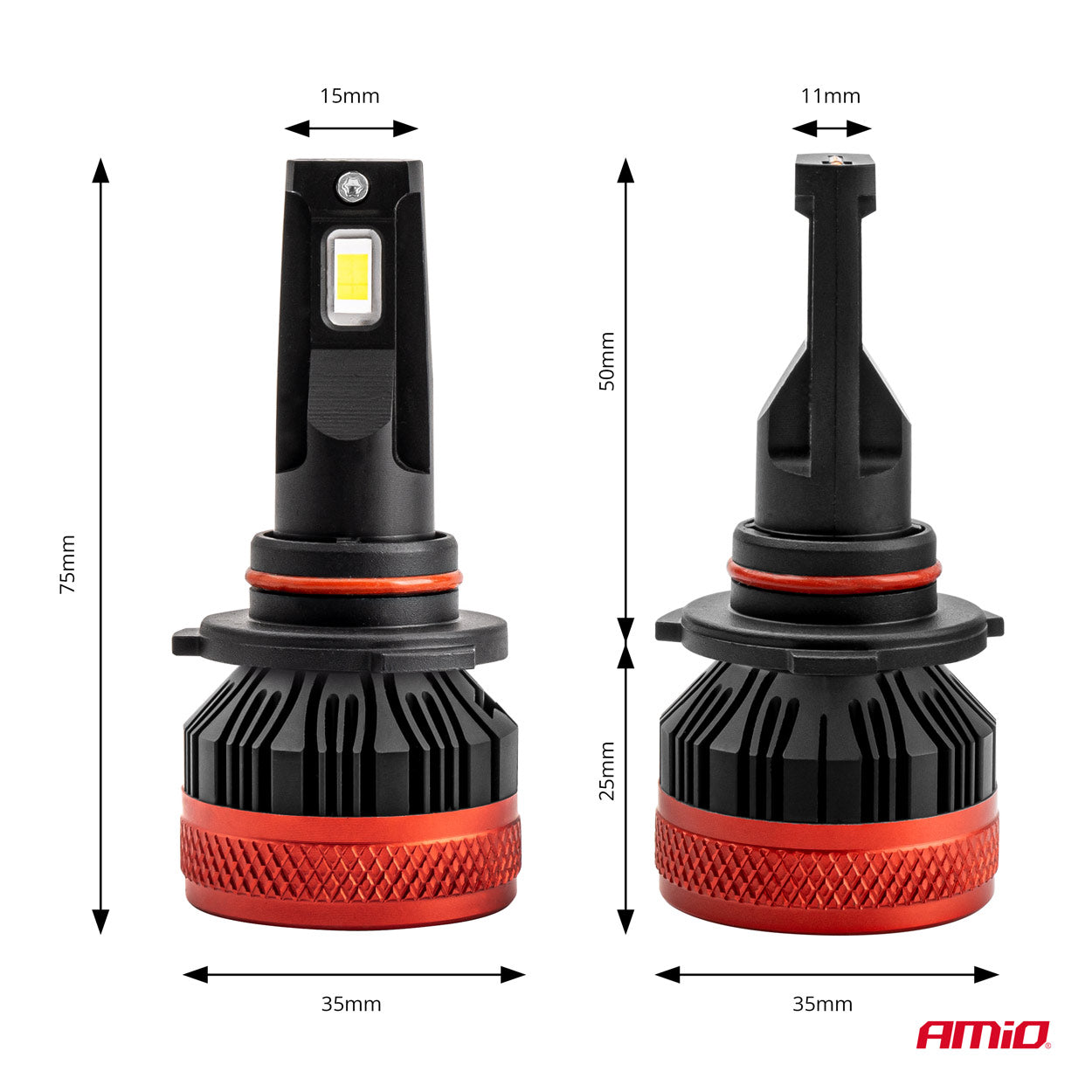 LED-pære HB4 9006 med køleprofil