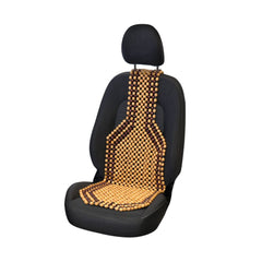 Carpoint sedežna blazina z lesenimi kroglicami Classic 126x39 cm 
