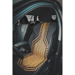 Carpoint sedežna blazina z lesenimi kroglicami Classic 126x39 cm 