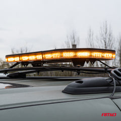 LED-advarselslygte set fra siden