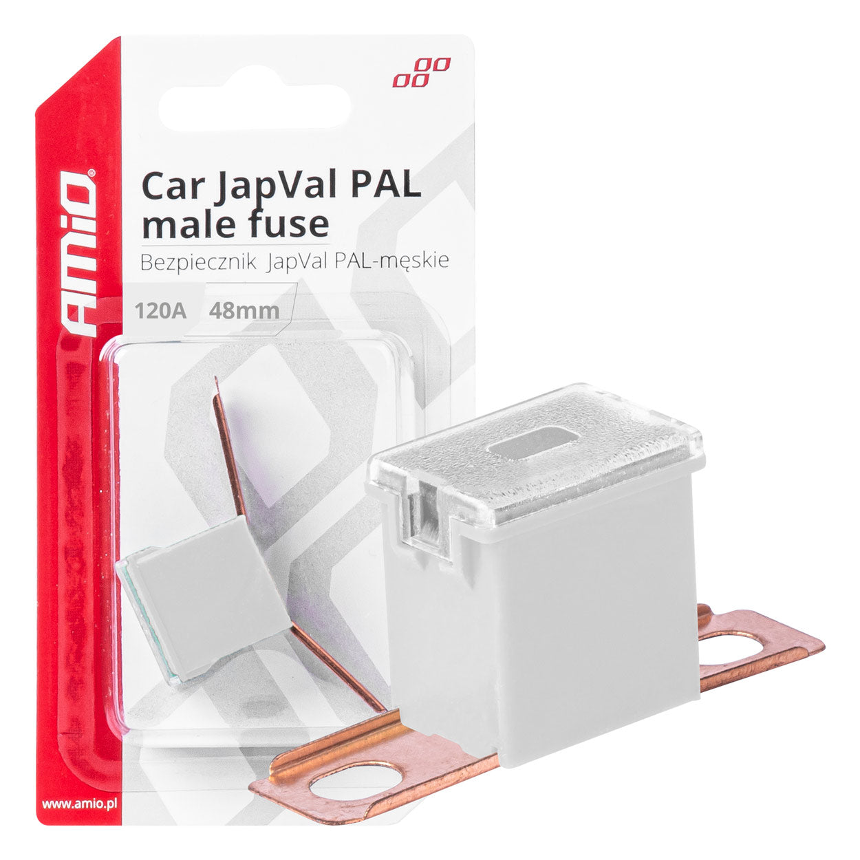 JAPVAL PAL-han sikring på 120 A og 48 mm
