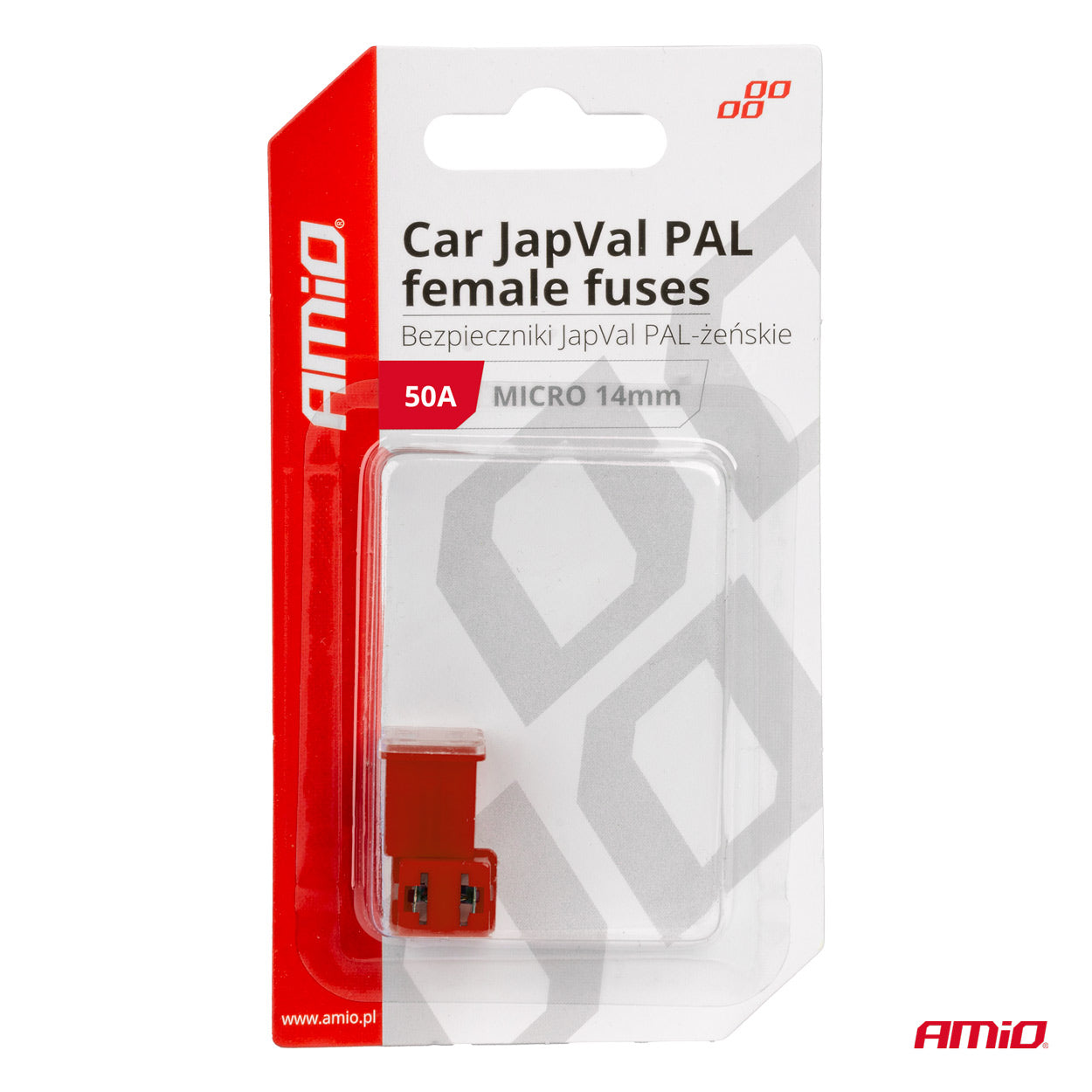 JAPVAL PAL ženske mikro varovalke 50 A v blister pakiranju