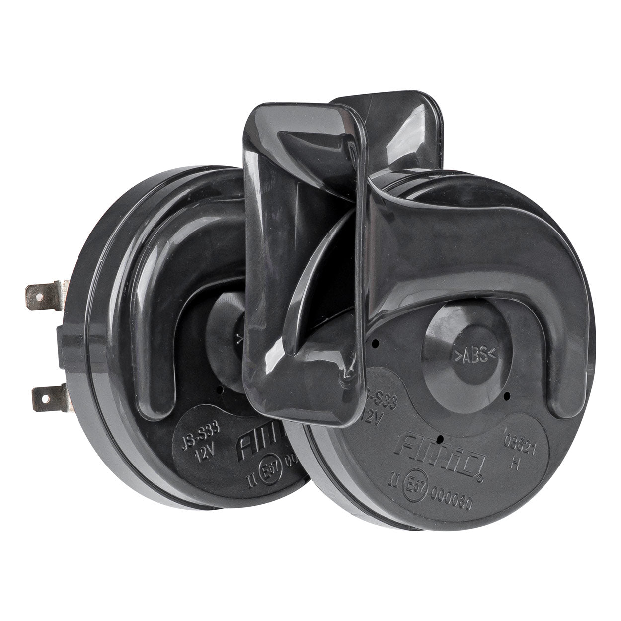 Todelt 12 V horn med monteringsplader