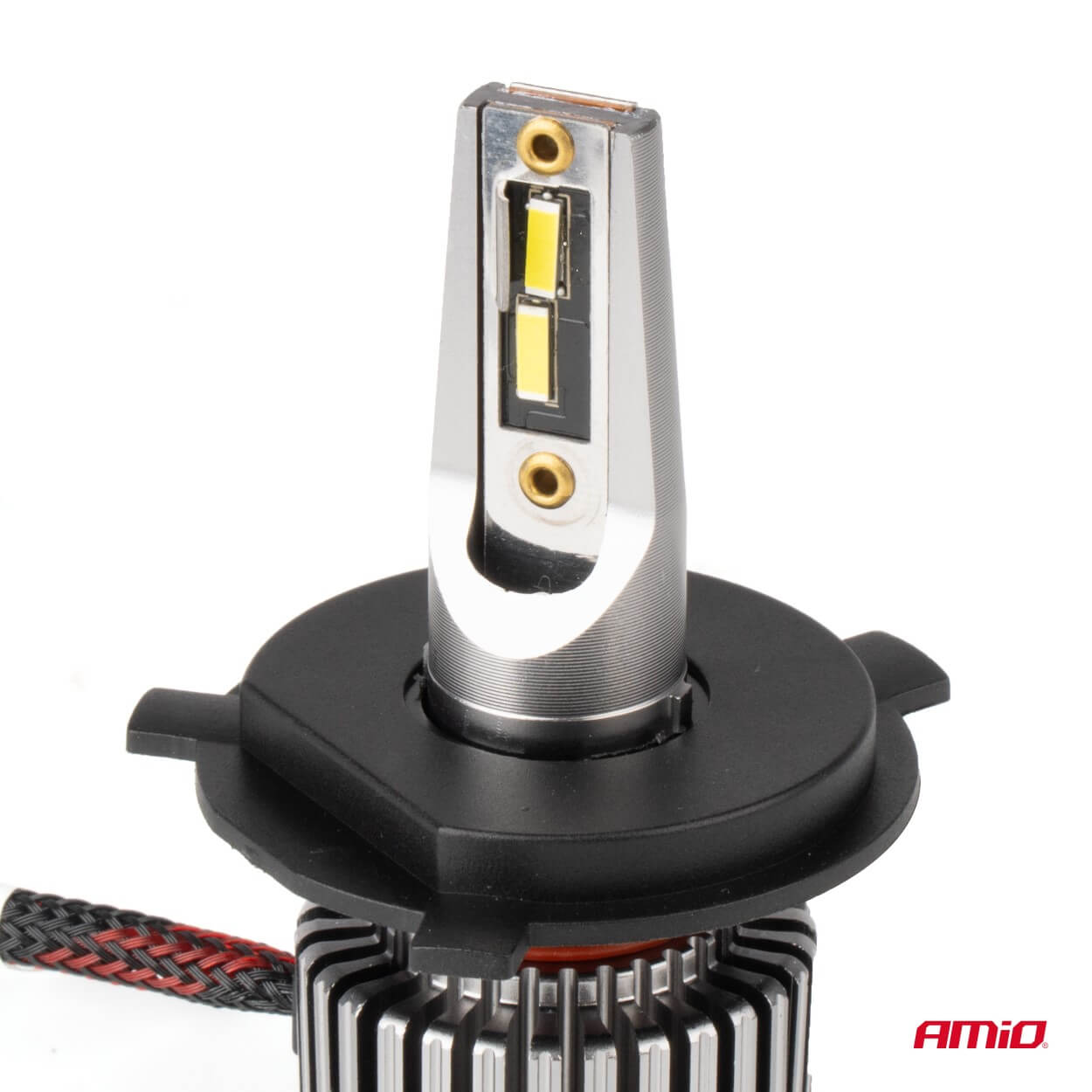LED-forlygter H4/H19 med aftagelig monteringsadapter