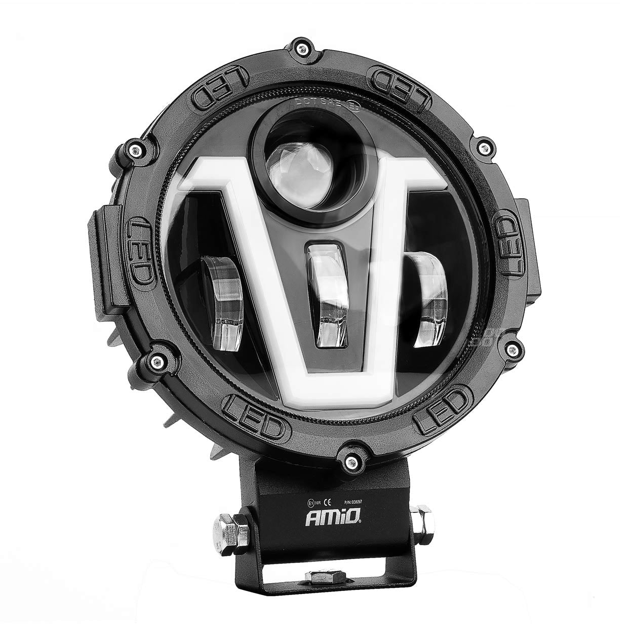 Rund multifunktionel arbejdslampe 9-36 V og 50 W