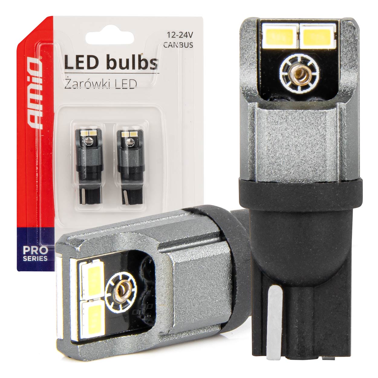 W5W LED-pærer med CANBUS og hvidt lys