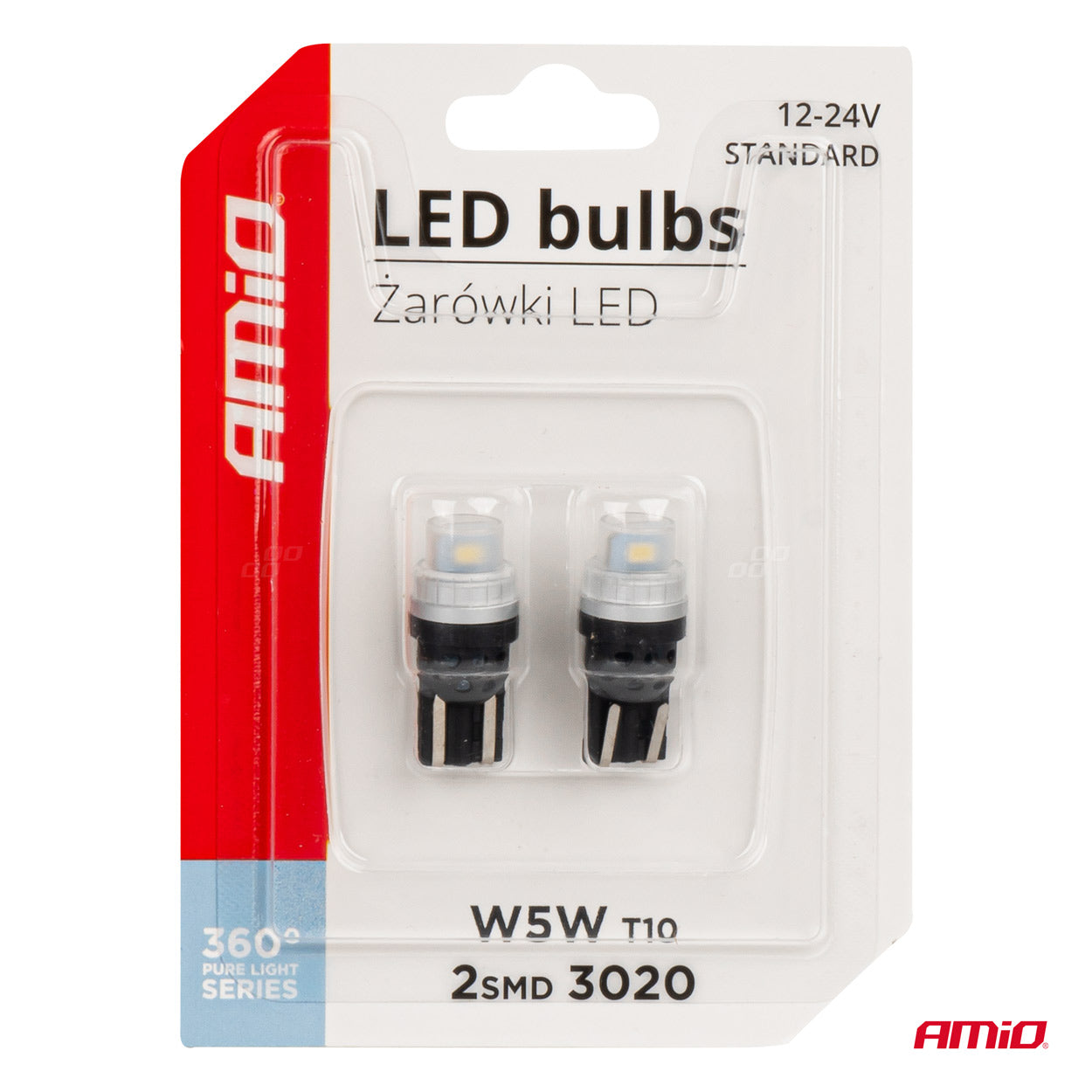 LED-pærer T10 W5W til 12 V og 24 V
