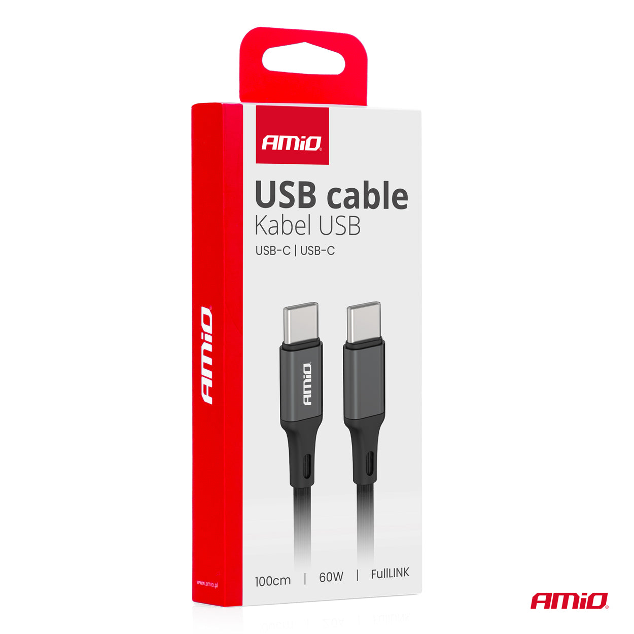 USB-C til USB-C kabel 60W 100 cm FullLINK