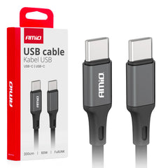 USB-C til USB-C-kabel på 200 cm