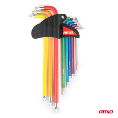 Torx-nøglesæt med 9 dele i praktisk organizer