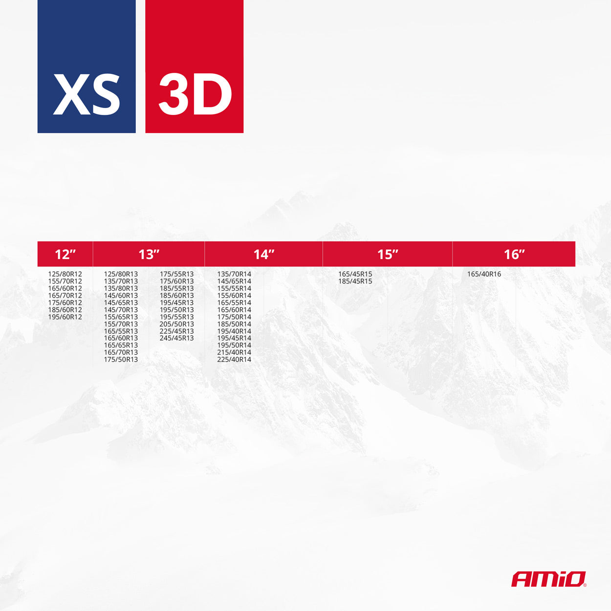 Tekstilne snežne verige 3D XS v uporabi