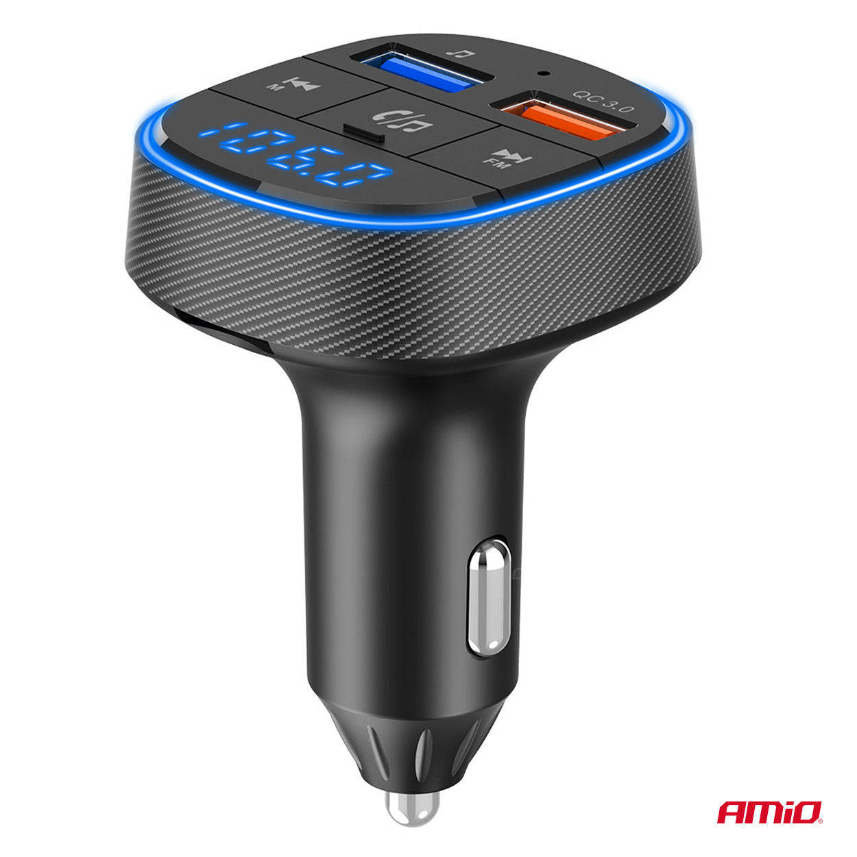 FM-transmitter til 12 V og 24 V cigarettænderudtag
