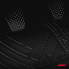 Sorte PVC-bilmåtter med skridsikker overflade
