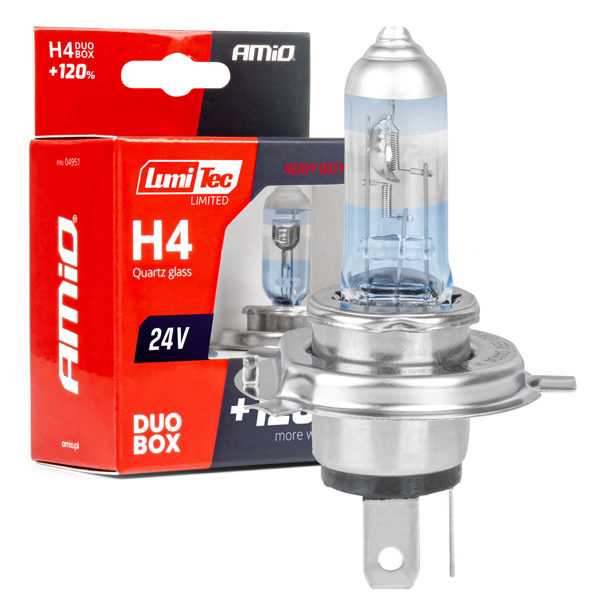 H4 halogenske žarnice 24 V 75/70 W LumiTec LIMITED +120% DUO